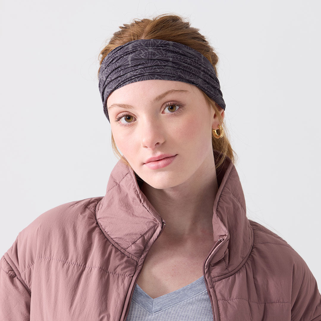 Rita Non Slip Cloth Comfort Soft Workout Women Headbands Black Indian Print #black_indian_print