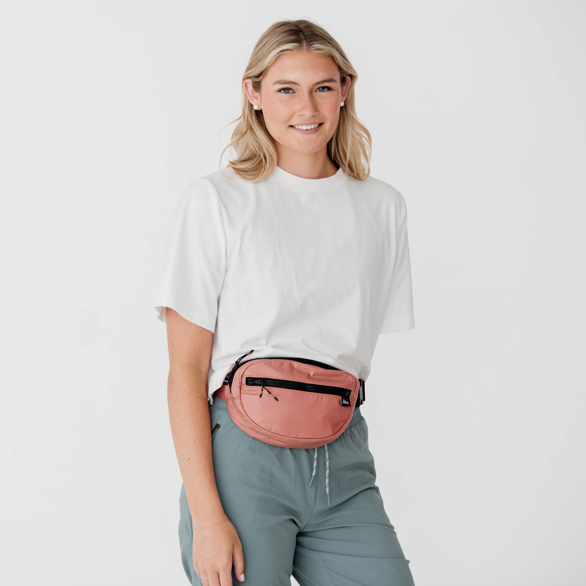 PFC-free fabric belt bags #dusty_mauve