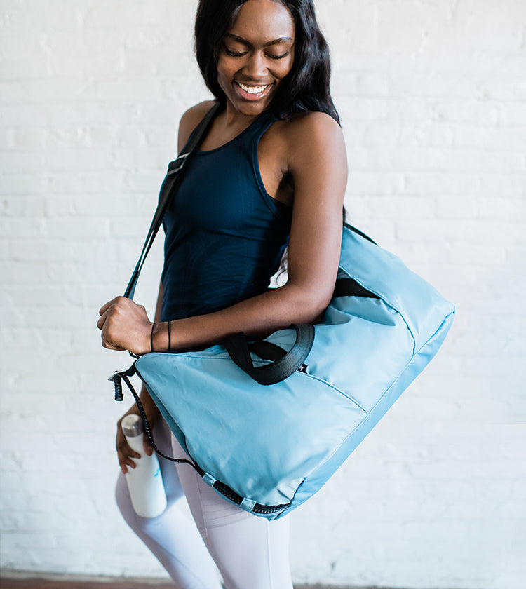 aruna duffel slate