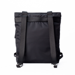 Bharti Backpack Tote Black Laptop Bag Recycled Fabric Travel Everyday Bag #black