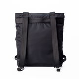 Bharti Backpack Tote Black Laptop Bag Recycled Fabric Travel Everyday Bag #black