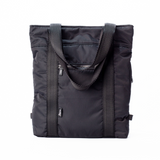Bharti Backpack Tote Black Laptop Bag Recycled Fabric Travel Everyday Bag #black