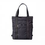 Bharti Backpack Tote Black Laptop Bag Recycled Fabric Travel Everyday Bag #black
