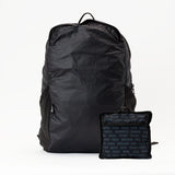 swathi backpack packable ultra thin mesh fabric ripstop black #black