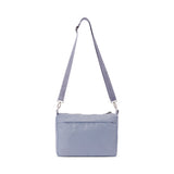 crossbody bag with names of freed artisans #lilac