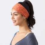 Rita Non Slip Cloth Comfort Soft Workout Women Headbands Dark Orange Pebbles #dark_orange_pebbles
