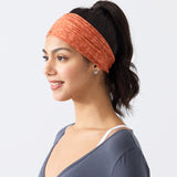 Rita Non Slip Cloth Comfort Soft Workout Women Headbands Dark Orange Pebbles #dark_orange_pebbles