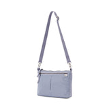 everyday crossbody bag with zippered pockets #lilac