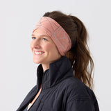 Women’s Winter Coral Light Orange Running Ear Warmer Headband #faded_coral