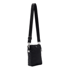 Eco-friendly travel purse crafted from recycled nylon with water-repellent finish #black