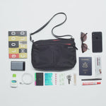lightweight nylon crossbody bag #black