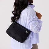 shree crossbody - women’s crossbody bag with dyed‑to‑match trims #black