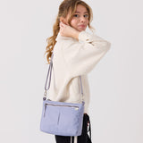 travel‑ready crossbody bag with 3.6 L capacity #lilac