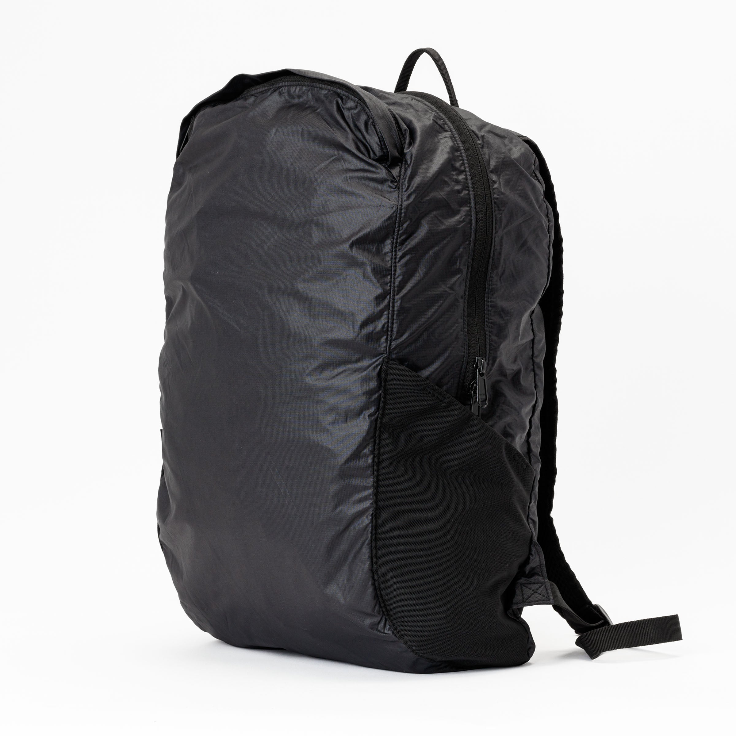 swathi backpack packable ultra thin mesh fabric ripstop black #black
