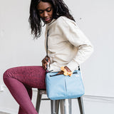 purses with long shoulder strap #slate_blue