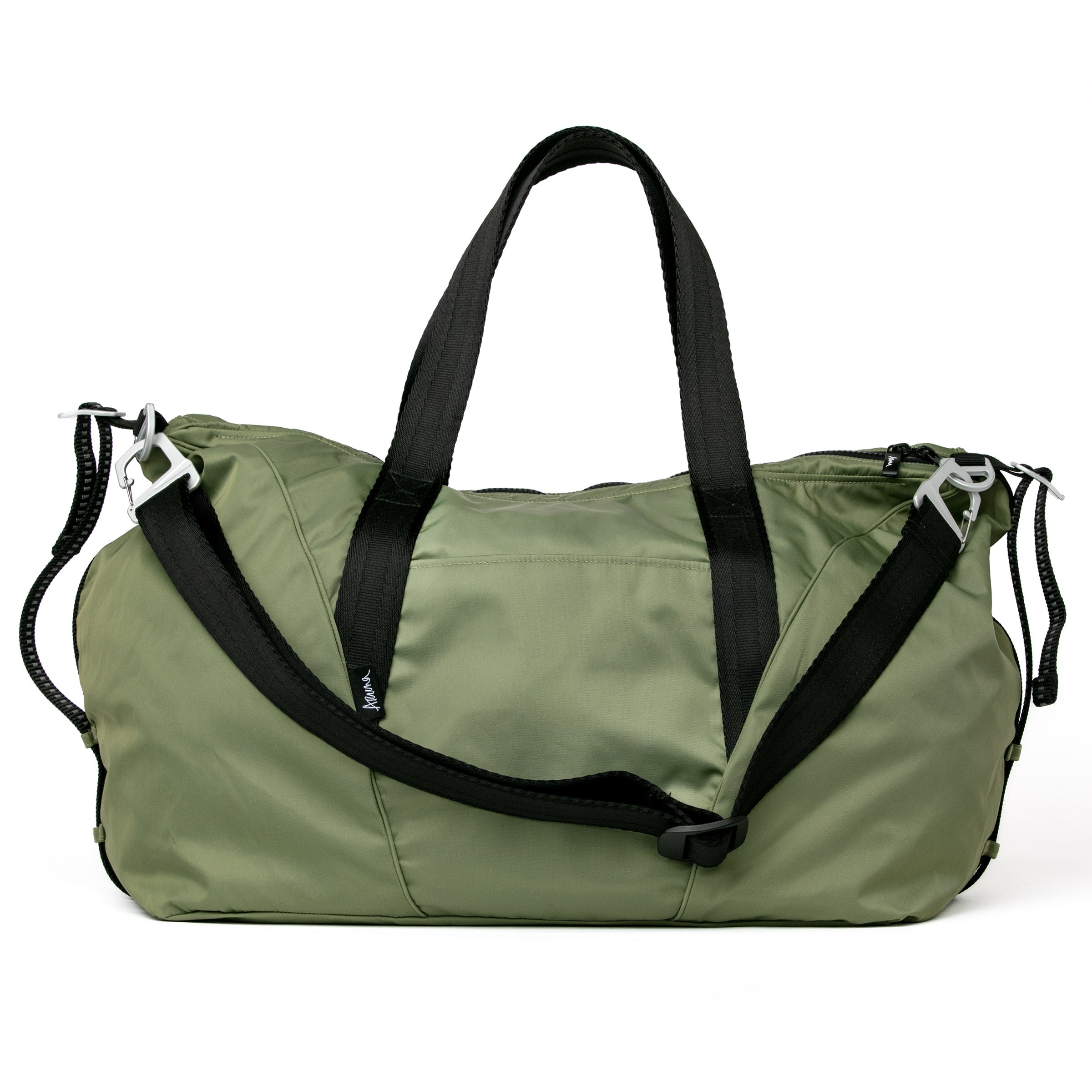 aruna green olive duffel bag nylon gym yoga #olive