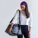 roll top bag duffel backpack water repellent black gray charcoal #charcoal