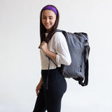 roll top bag duffel backpack water repellent black charcoal #charcoal