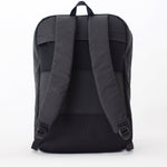 large backpack bag water-repellent recycled fabric laptop matte black #matte_black