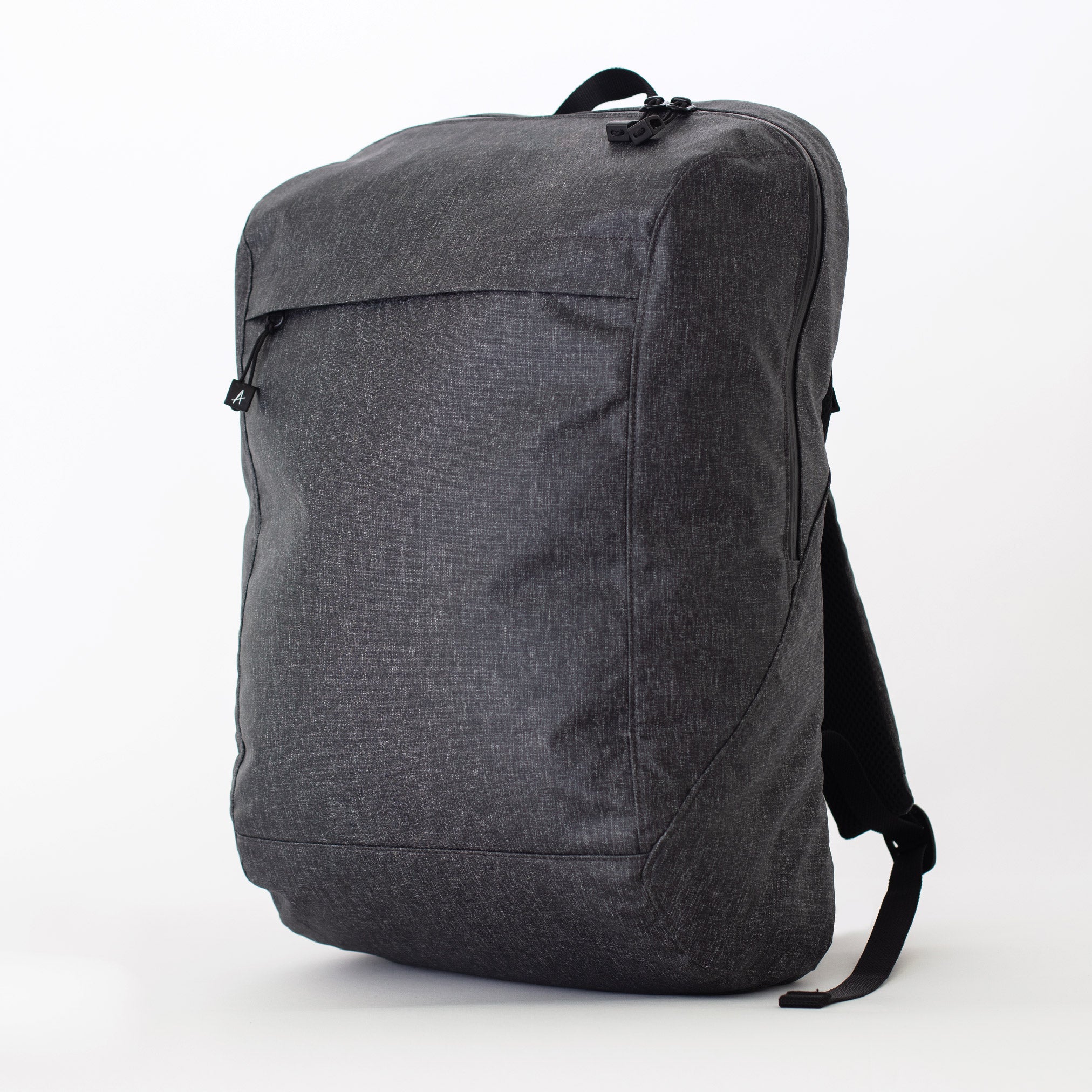 large backpack bag water-repellent recycled fabric laptop #charcoal