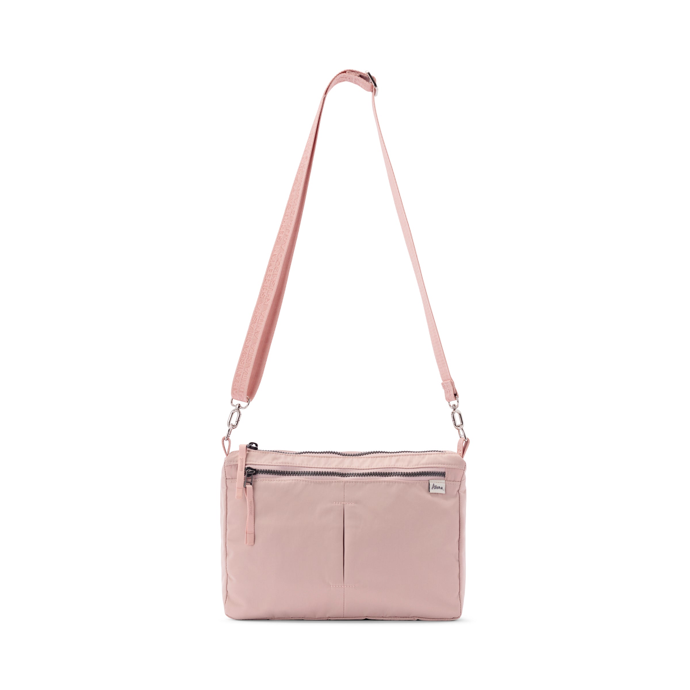 women’s travel crossbody with adjustable strap #blush
