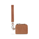 Mona Wristlet camel Fair Trade handcrafted wristlet bag #camel