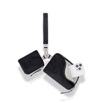 Mona Wristlet black small travel wristlet purse with removable pouches #black