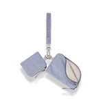 Mona Wristlet lilac dual zip pouch wristlet purse with key lanyard #lilac