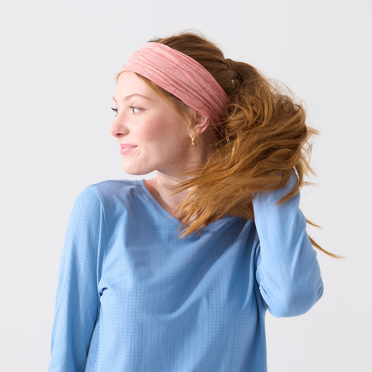 Rita Non Slip Cloth Comfort Soft Workout Women Headbands Mauve Mehendi #mauve_mehendi