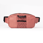 Recycled polyester belt bag for travel #dusty_mauve