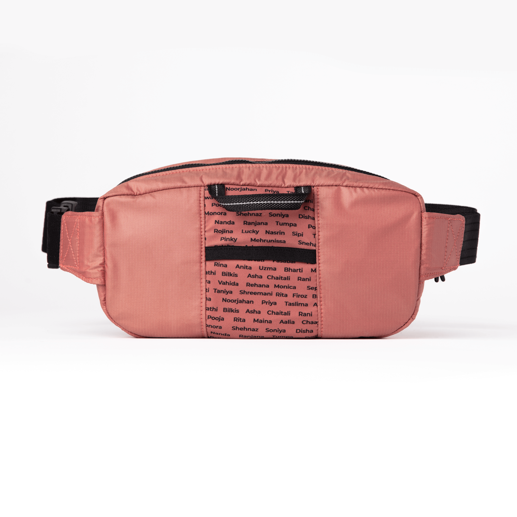 Recycled polyester belt bag for travel #dusty_mauve