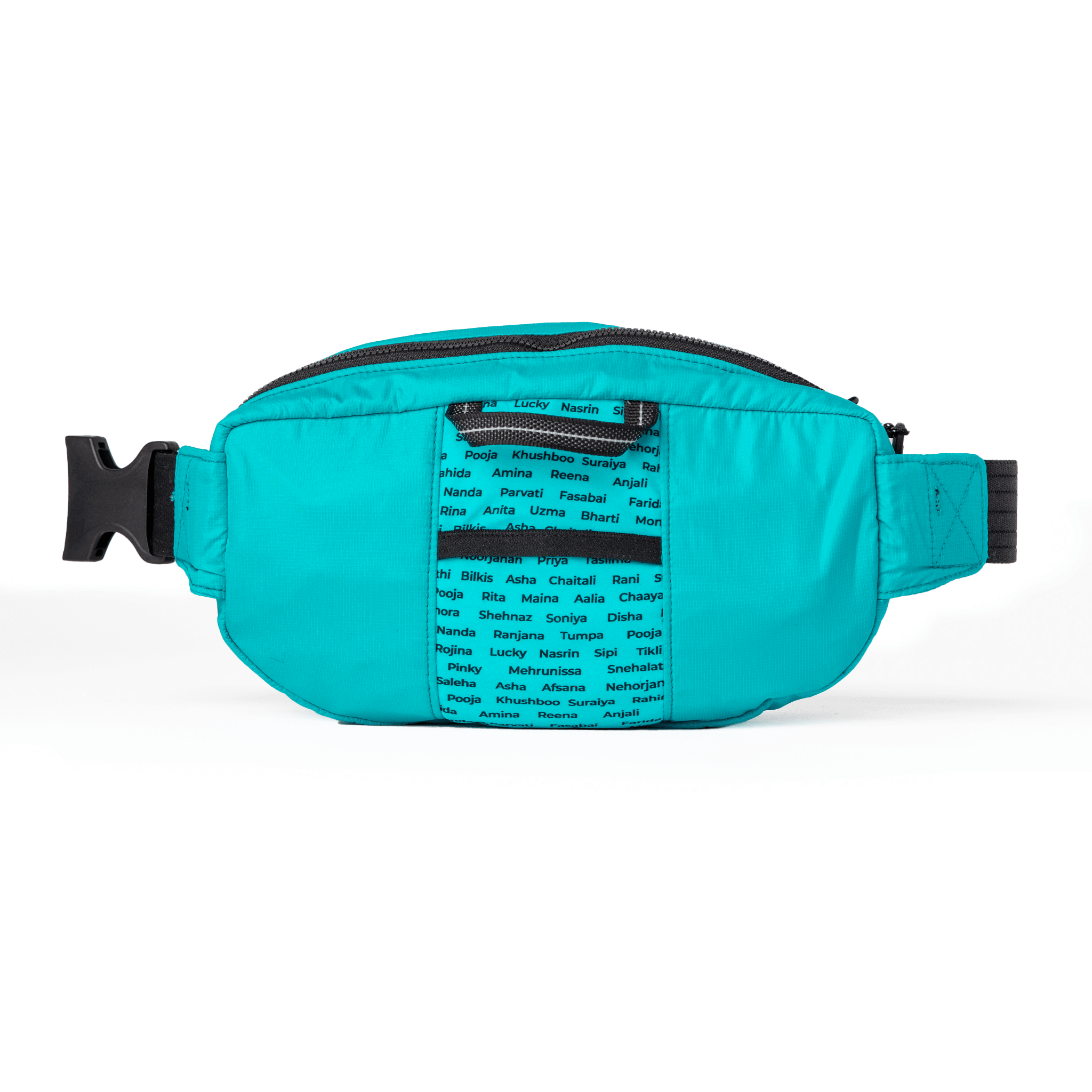 Recycled polyester belt bag for travel #teal