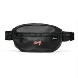 black fanny pack bag for women with cincy hats logo #black