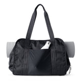 yoga mat tote bag with water bottle pocket #black