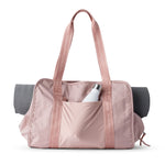 best yoga tote bags for women with mat storage, rose #blush