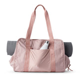 best yoga tote bags for women with mat storage, rose #blush