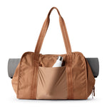 Neutral camel yoga tote bag for women with versatile everyday style #camel