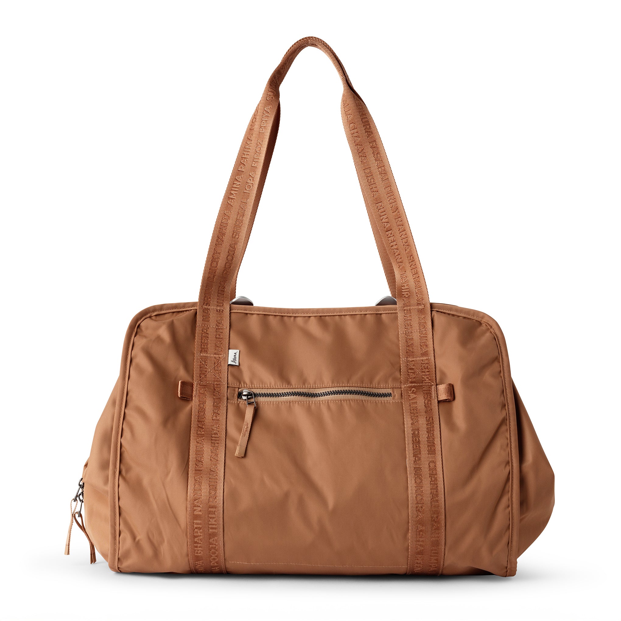 Neutral camel yoga tote bag for women with versatile everyday style #camel