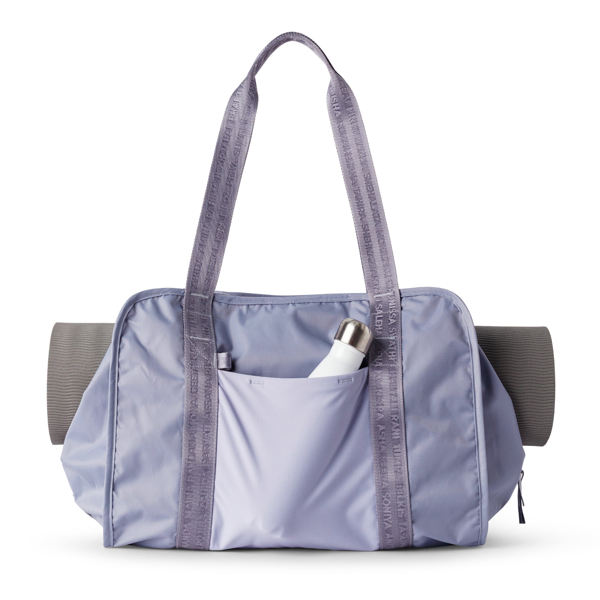 Purple lilac yoga tote bag for women with spacious interior compartments #lilac