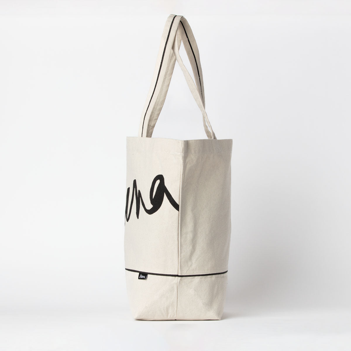 natural cotton canvas tote bag #bold