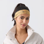 Non Slip Cloth Comfort Soft Workout Women Headbands 4 Inch One Size Gold Floral #gold_floral