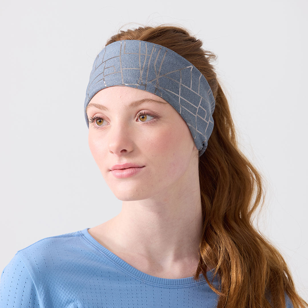 Women’s Winter Running Ear Warmer Headband #shadow_gray