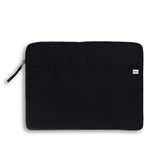 laptop sleeve nylon padded black front #black