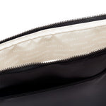 laptop sleeve nylon padded black interior tan #black