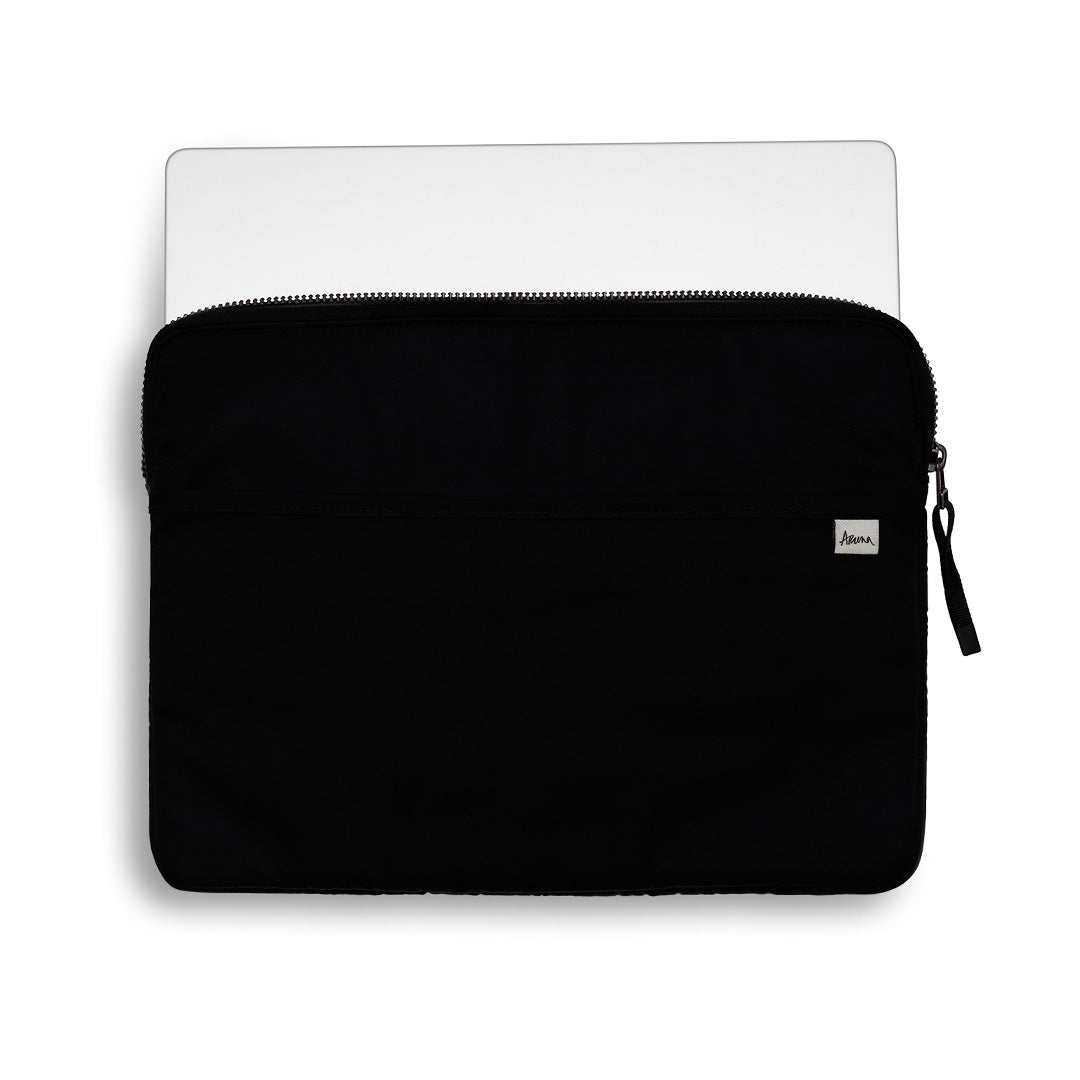 backpack 15 inch laptop sleeve Leather MacBook Pro access card pocket Padded Nylon Laptop Sleeve 13-14"