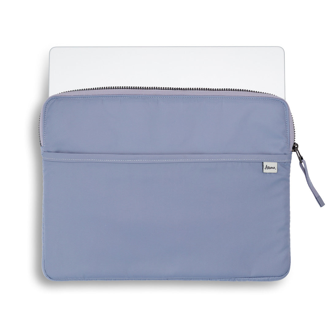 laptop sleeve nylon padded blue lilac #lilac