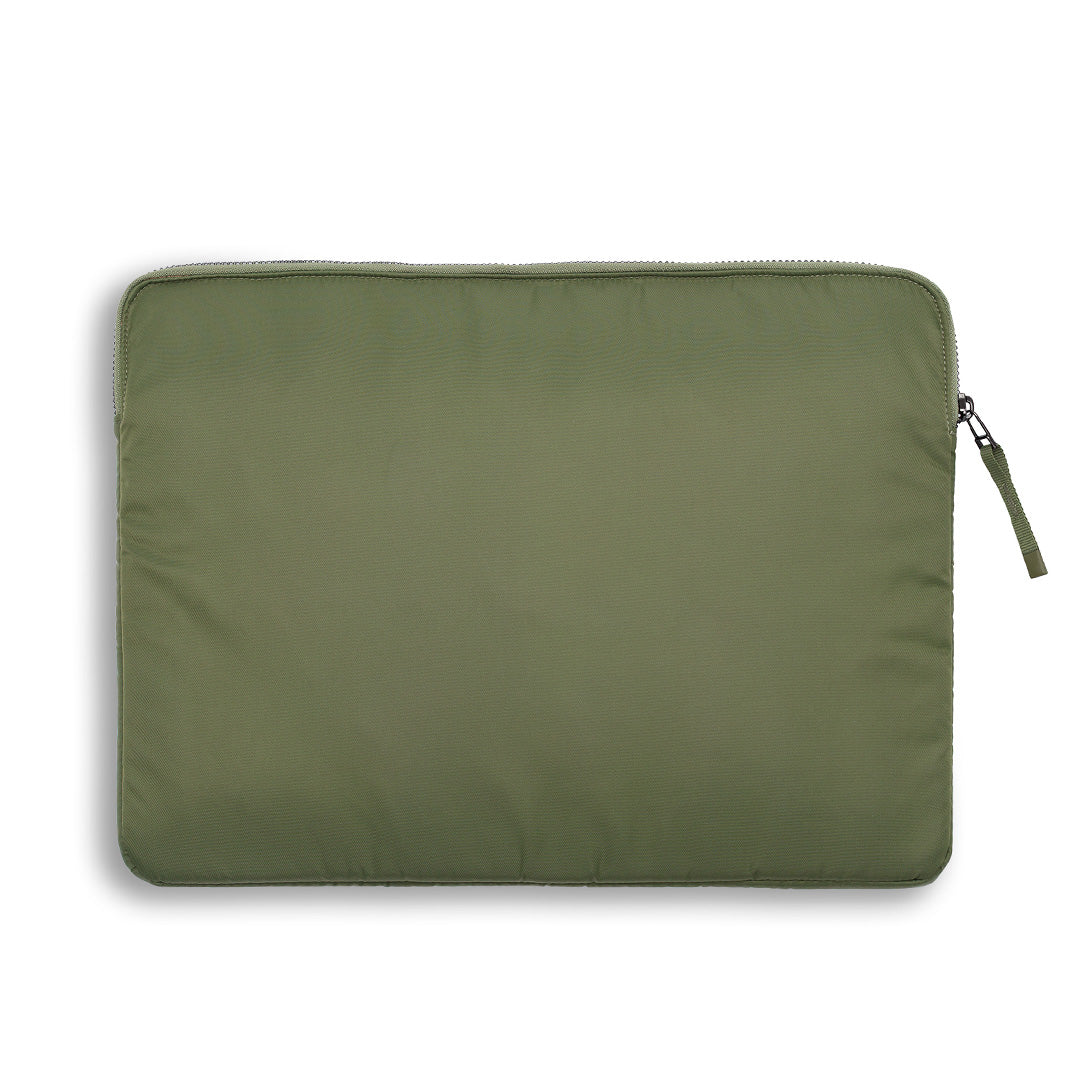 laptop sleeve nylon padded olive green back  laptop #olive