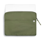 laptop sleeve nylon padded olive green front  laptop macbook #olive