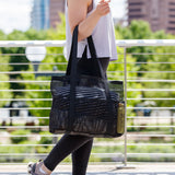 Zoya Mesh Beach Tote