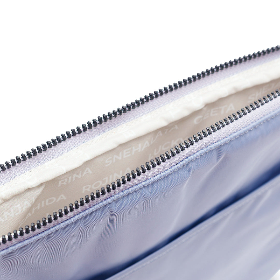 laptop sleeve nylon padded blue lilac #lilac